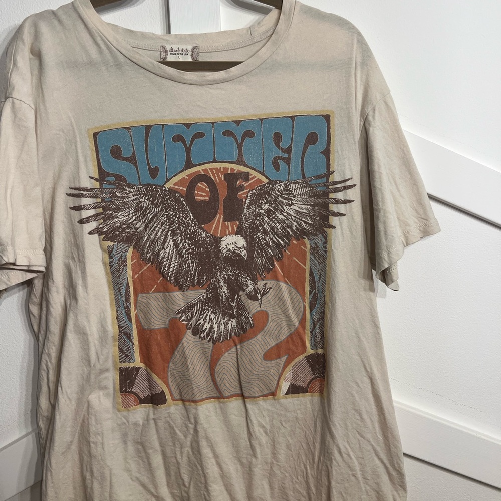 Altar'd State Beige Graphic Tee